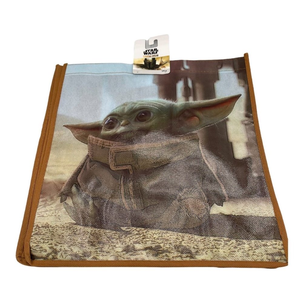 Baby Yoda The Child Grogu The Mandalorian 13.5" Shopping Tote Bags Star Wars NEW